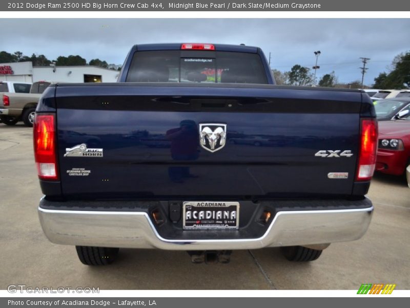 Midnight Blue Pearl / Dark Slate/Medium Graystone 2012 Dodge Ram 2500 HD Big Horn Crew Cab 4x4