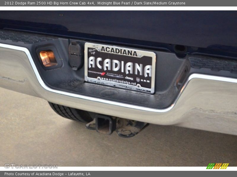 Midnight Blue Pearl / Dark Slate/Medium Graystone 2012 Dodge Ram 2500 HD Big Horn Crew Cab 4x4