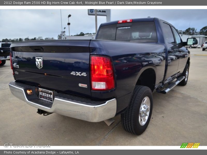 Midnight Blue Pearl / Dark Slate/Medium Graystone 2012 Dodge Ram 2500 HD Big Horn Crew Cab 4x4