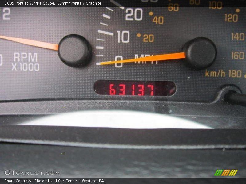 Summit White / Graphite 2005 Pontiac Sunfire Coupe