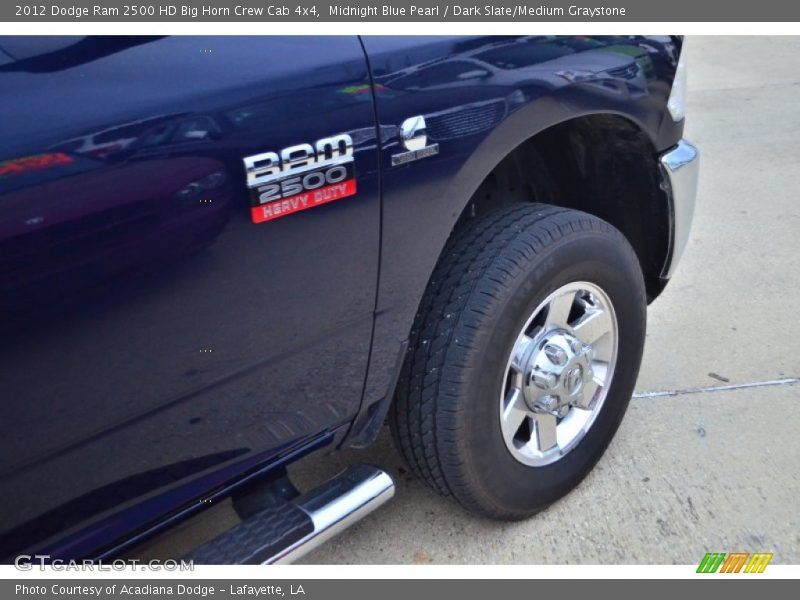 Midnight Blue Pearl / Dark Slate/Medium Graystone 2012 Dodge Ram 2500 HD Big Horn Crew Cab 4x4