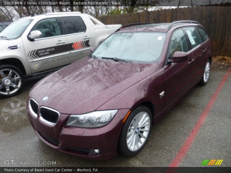 Front 3/4 View of 2009 3 Series 328xi Sport Wagon