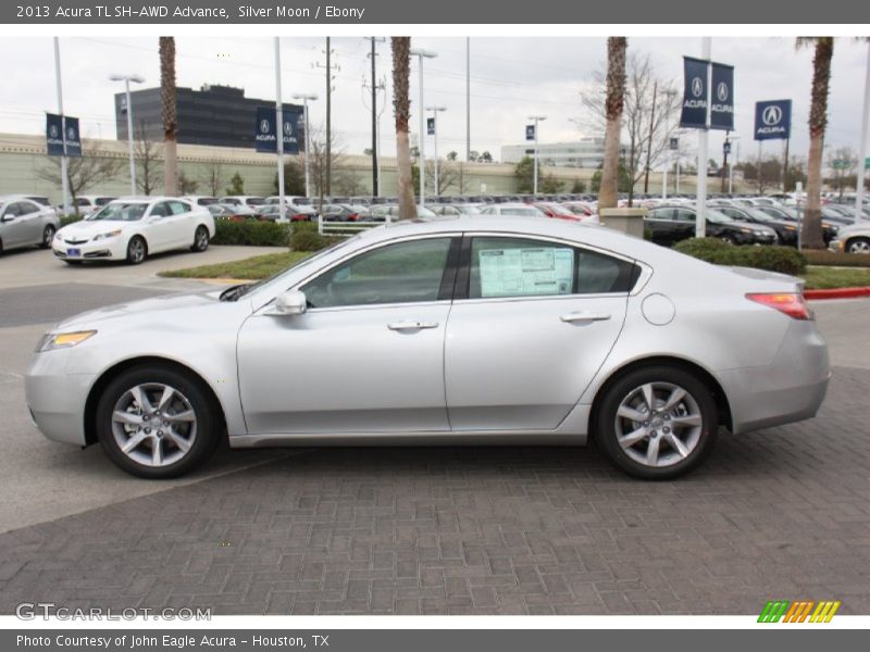 Silver Moon / Ebony 2013 Acura TL SH-AWD Advance