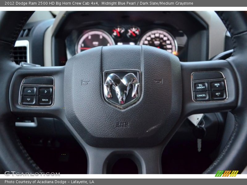 Midnight Blue Pearl / Dark Slate/Medium Graystone 2012 Dodge Ram 2500 HD Big Horn Crew Cab 4x4
