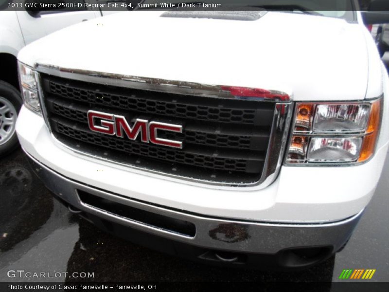 Summit White / Dark Titanium 2013 GMC Sierra 2500HD Regular Cab 4x4
