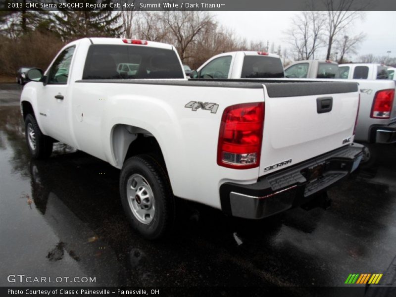 Summit White / Dark Titanium 2013 GMC Sierra 2500HD Regular Cab 4x4