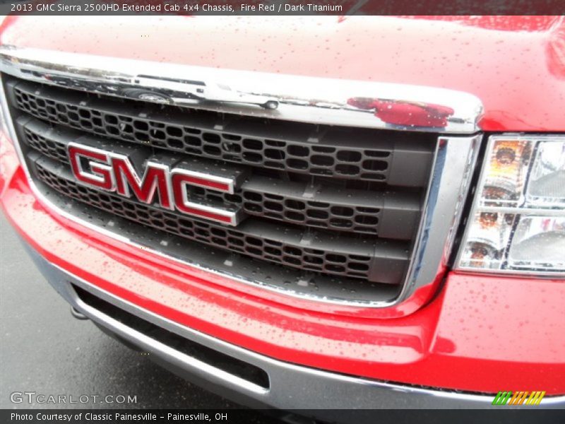 Fire Red / Dark Titanium 2013 GMC Sierra 2500HD Extended Cab 4x4 Chassis