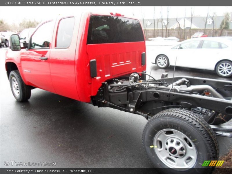 Fire Red / Dark Titanium 2013 GMC Sierra 2500HD Extended Cab 4x4 Chassis