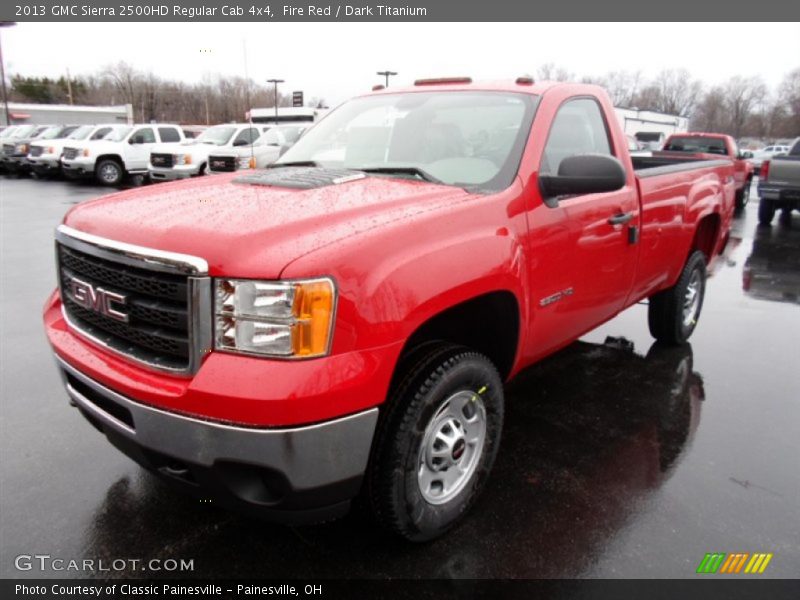 Fire Red / Dark Titanium 2013 GMC Sierra 2500HD Regular Cab 4x4