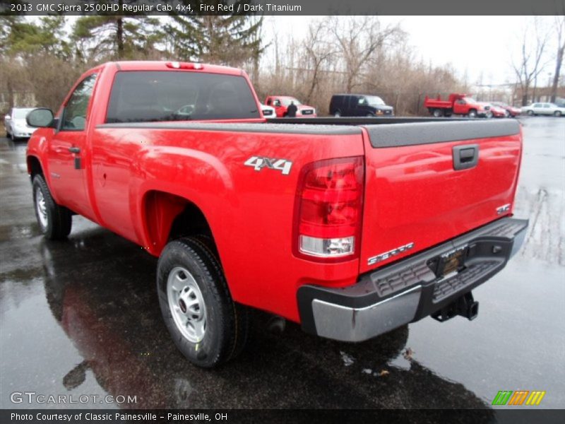 Fire Red / Dark Titanium 2013 GMC Sierra 2500HD Regular Cab 4x4