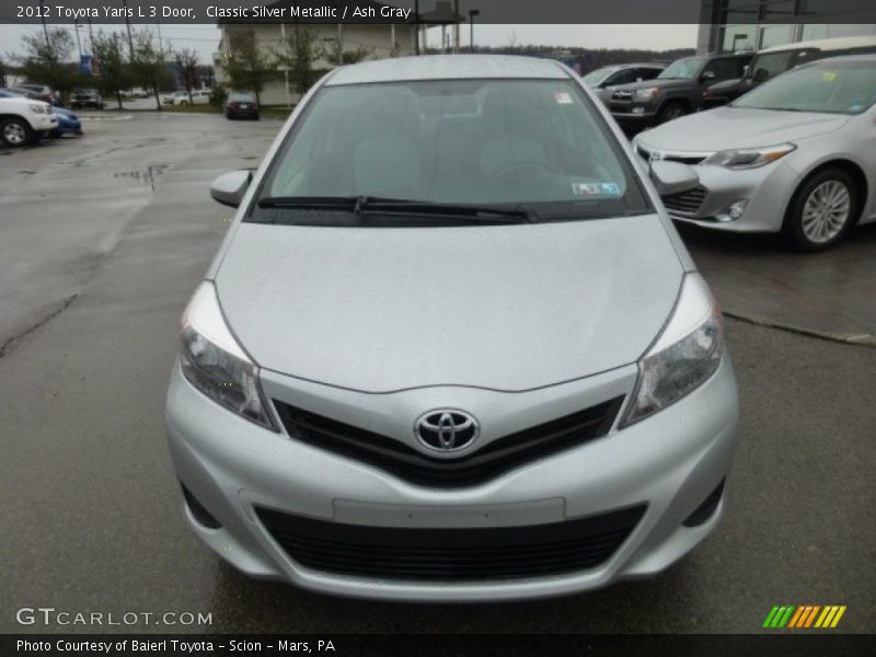 Classic Silver Metallic / Ash Gray 2012 Toyota Yaris L 3 Door
