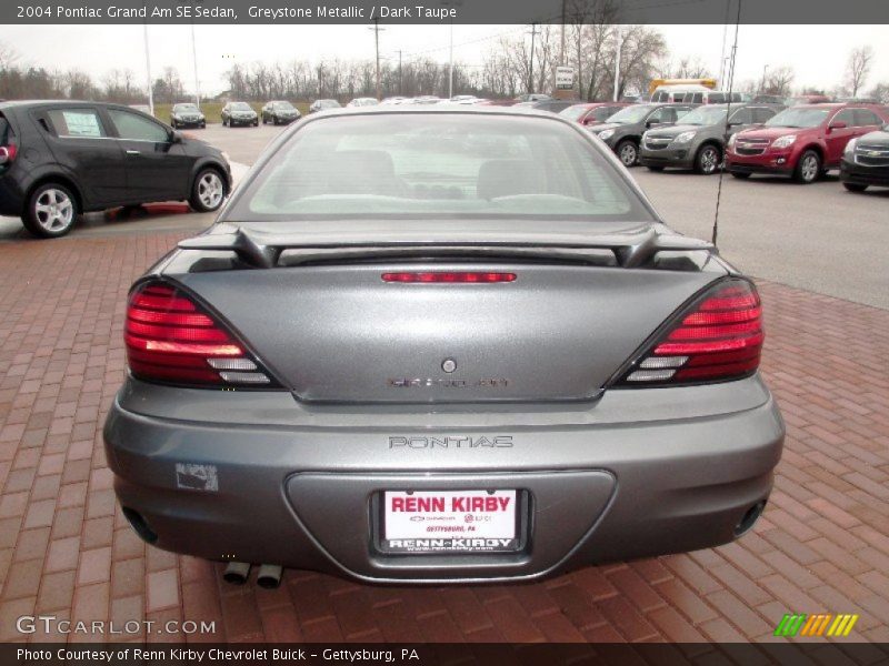 Greystone Metallic / Dark Taupe 2004 Pontiac Grand Am SE Sedan