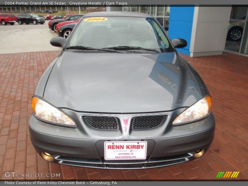 Greystone Metallic / Dark Taupe 2004 Pontiac Grand Am SE Sedan