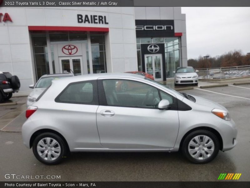 Classic Silver Metallic / Ash Gray 2012 Toyota Yaris L 3 Door