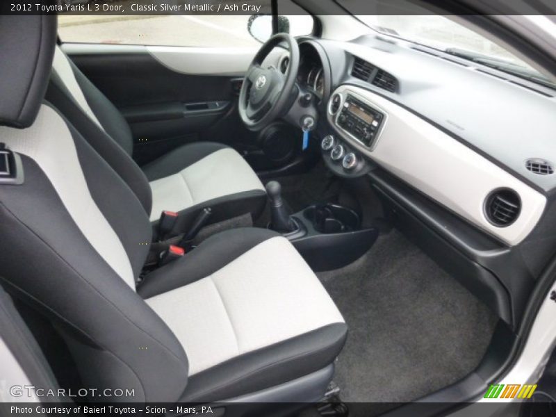 Classic Silver Metallic / Ash Gray 2012 Toyota Yaris L 3 Door