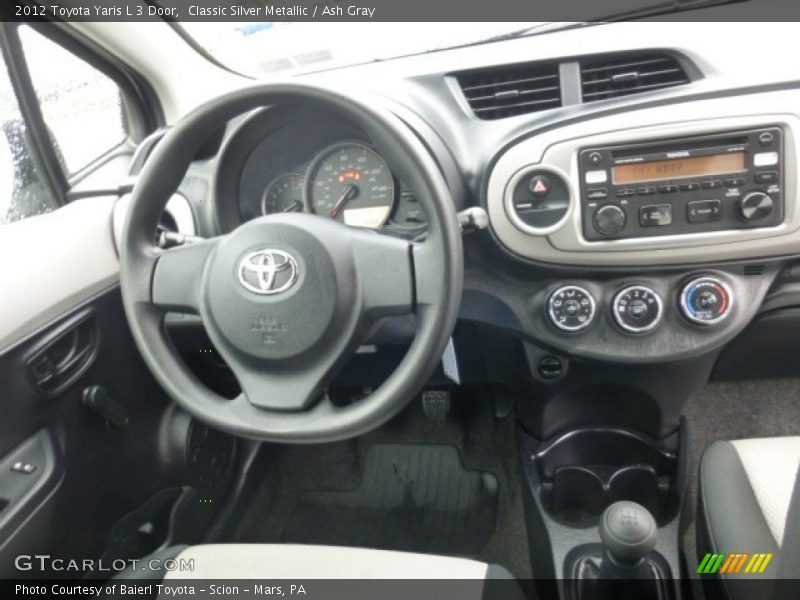 Classic Silver Metallic / Ash Gray 2012 Toyota Yaris L 3 Door