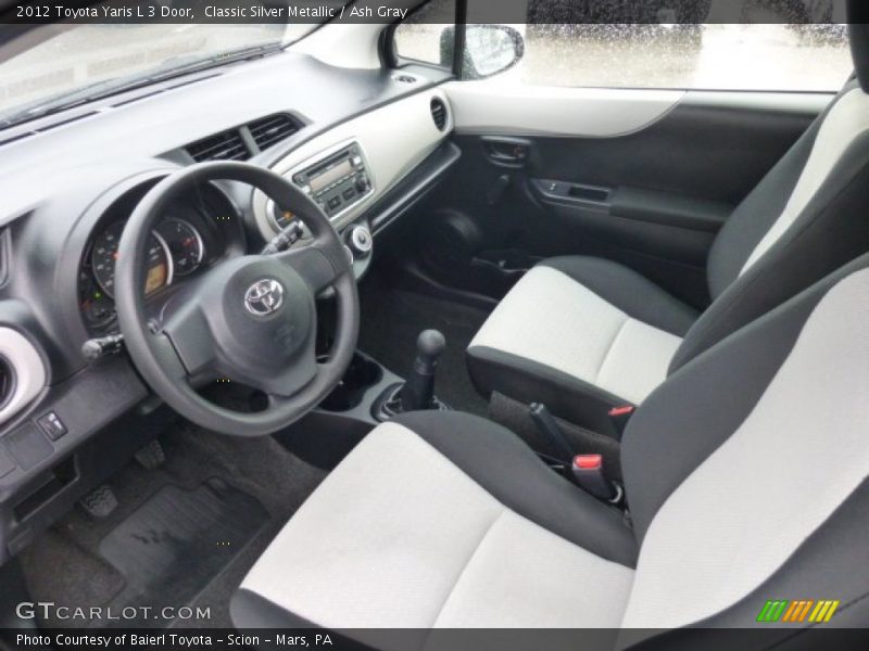 Classic Silver Metallic / Ash Gray 2012 Toyota Yaris L 3 Door