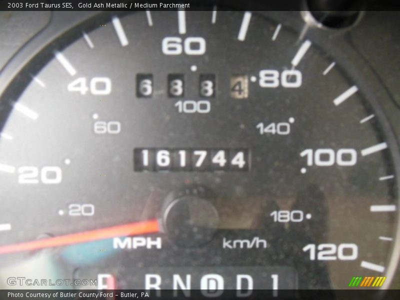 Gold Ash Metallic / Medium Parchment 2003 Ford Taurus SES