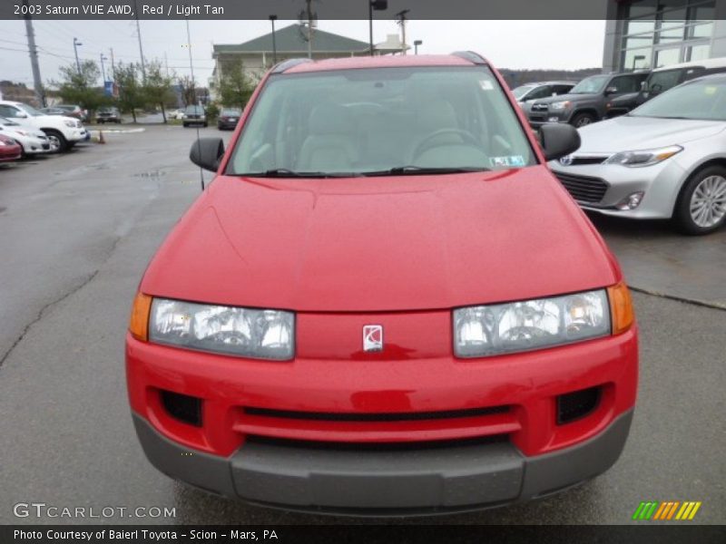 Red / Light Tan 2003 Saturn VUE AWD