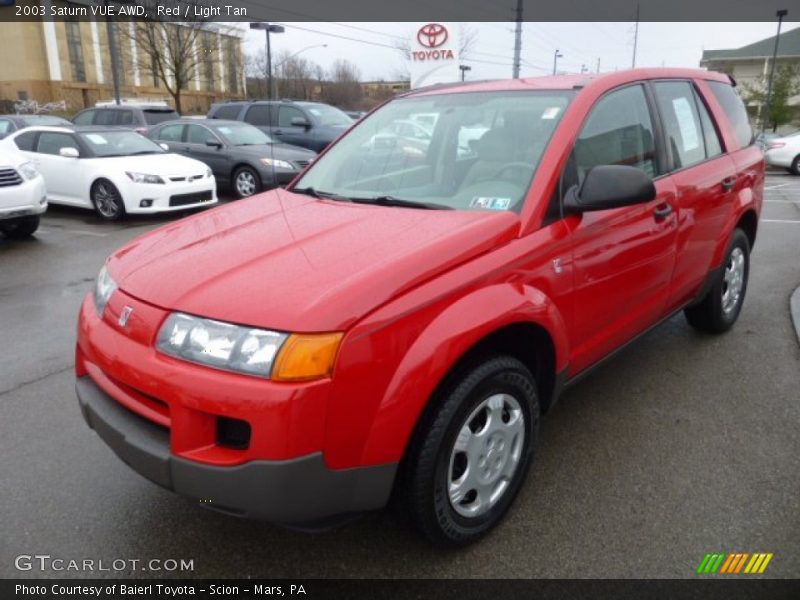 Red / Light Tan 2003 Saturn VUE AWD