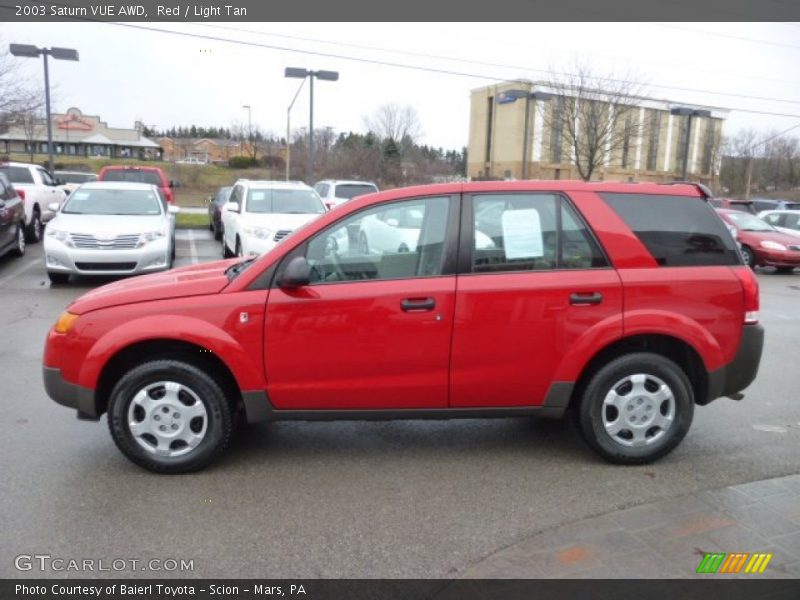 Red / Light Tan 2003 Saturn VUE AWD