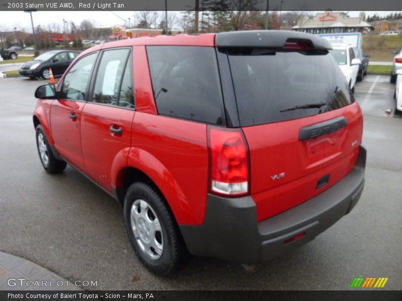 Red / Light Tan 2003 Saturn VUE AWD