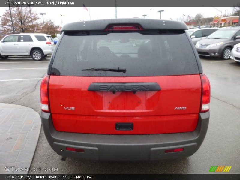 Red / Light Tan 2003 Saturn VUE AWD