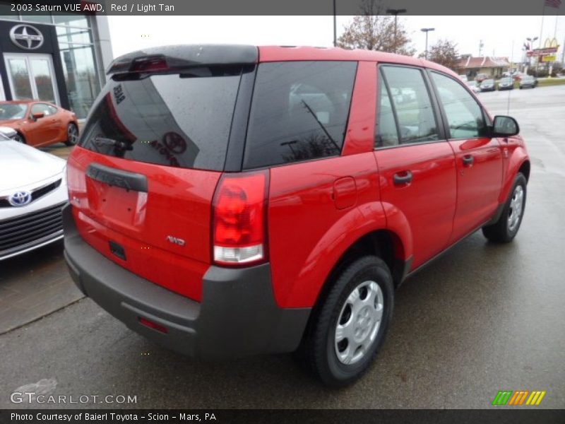Red / Light Tan 2003 Saturn VUE AWD