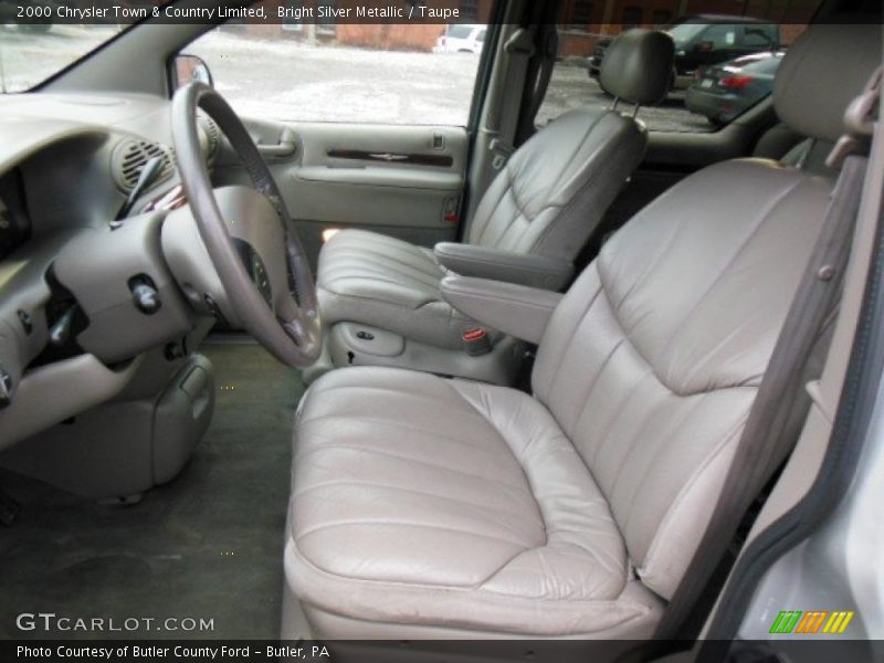 Front Seat of 2000 Town & Country Limited