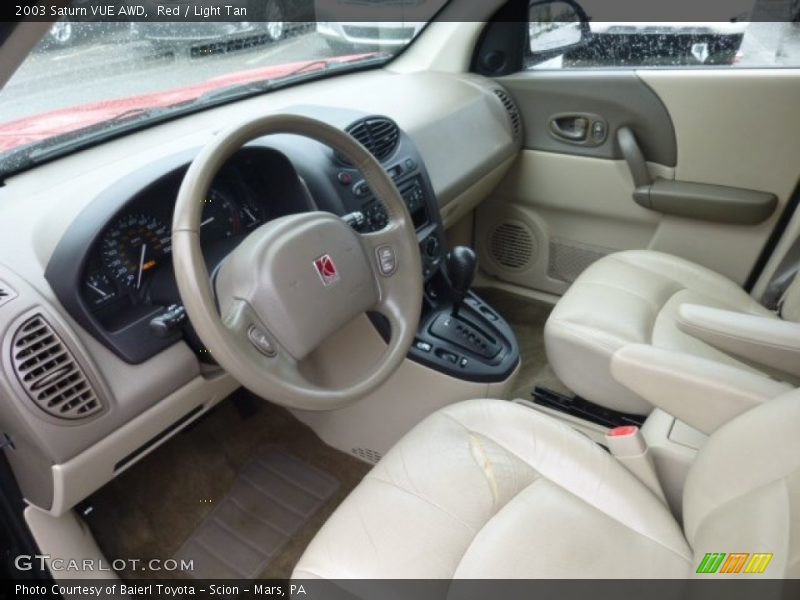 Red / Light Tan 2003 Saturn VUE AWD