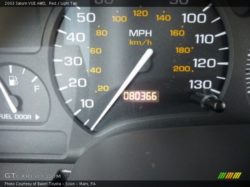 Red / Light Tan 2003 Saturn VUE AWD