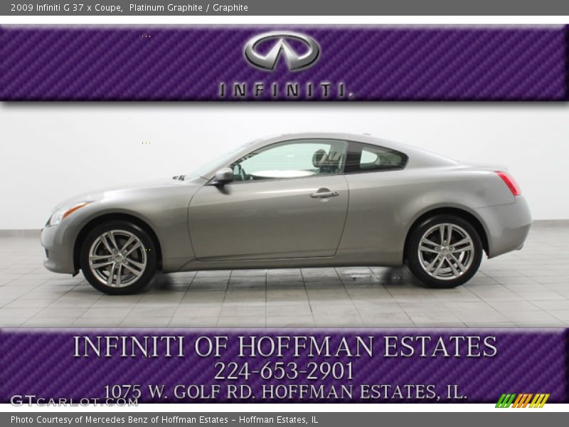 Platinum Graphite / Graphite 2009 Infiniti G 37 x Coupe