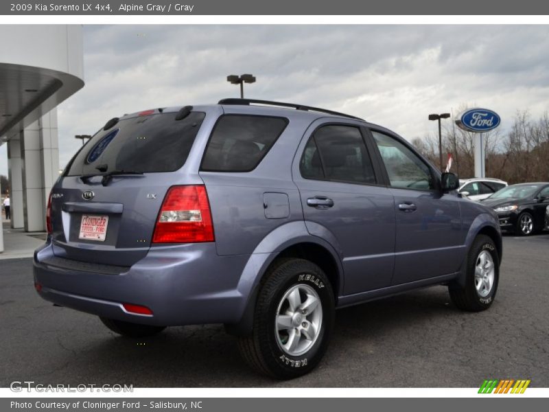Alpine Gray / Gray 2009 Kia Sorento LX 4x4