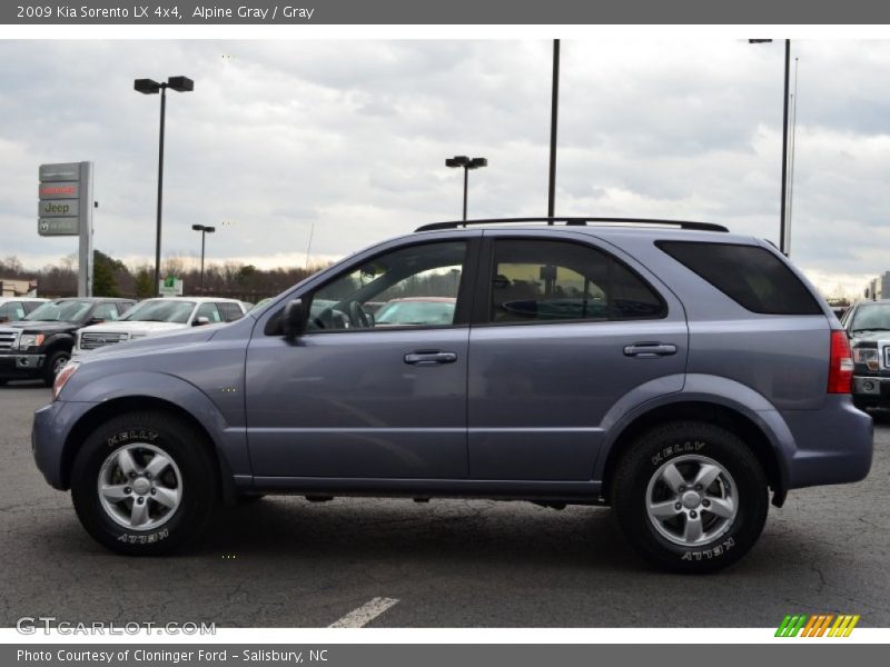 Alpine Gray / Gray 2009 Kia Sorento LX 4x4