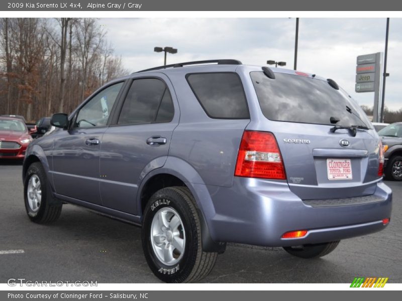 Alpine Gray / Gray 2009 Kia Sorento LX 4x4