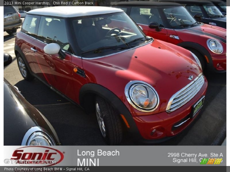Chili Red / Carbon Black 2013 Mini Cooper Hardtop