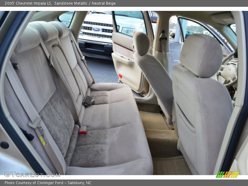 Rear Seat of 2005 Impala LS