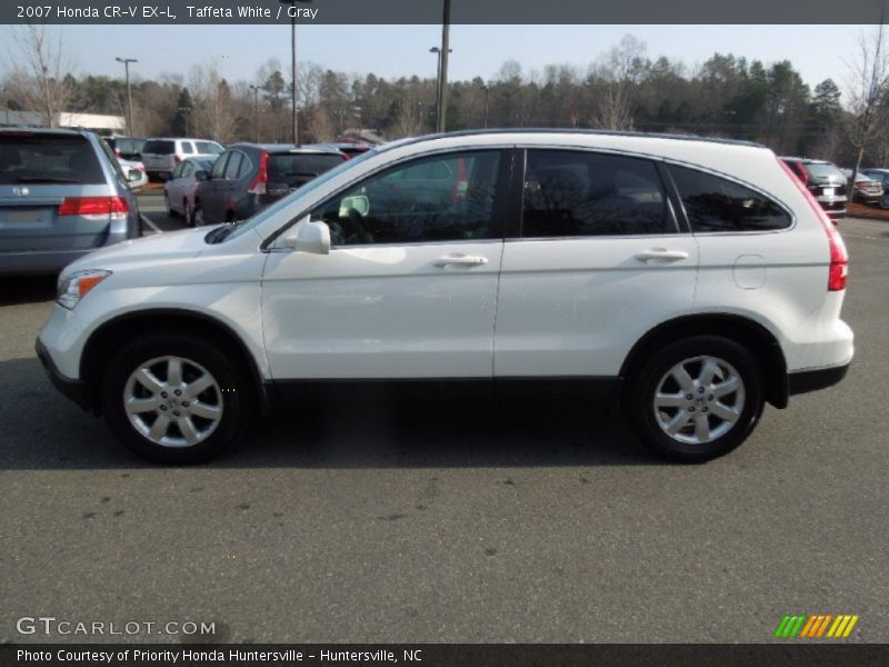 Taffeta White / Gray 2007 Honda CR-V EX-L