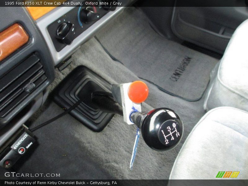 Oxford White / Grey 1995 Ford F350 XLT Crew Cab 4x4 Dually