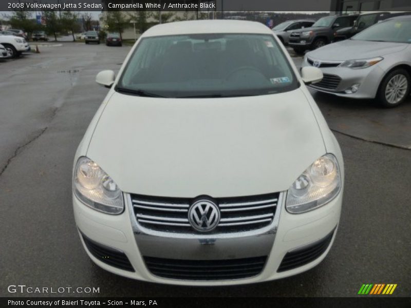 Campanella White / Anthracite Black 2008 Volkswagen Jetta S Sedan
