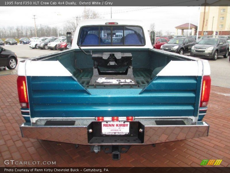 Oxford White / Grey 1995 Ford F350 XLT Crew Cab 4x4 Dually