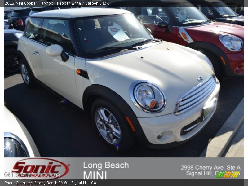 Pepper White / Carbon Black 2013 Mini Cooper Hardtop