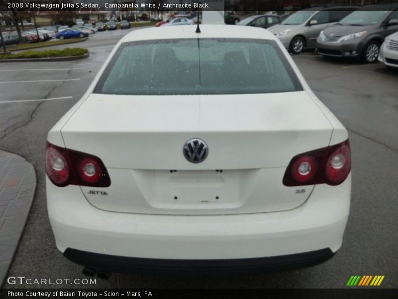 Campanella White / Anthracite Black 2008 Volkswagen Jetta S Sedan