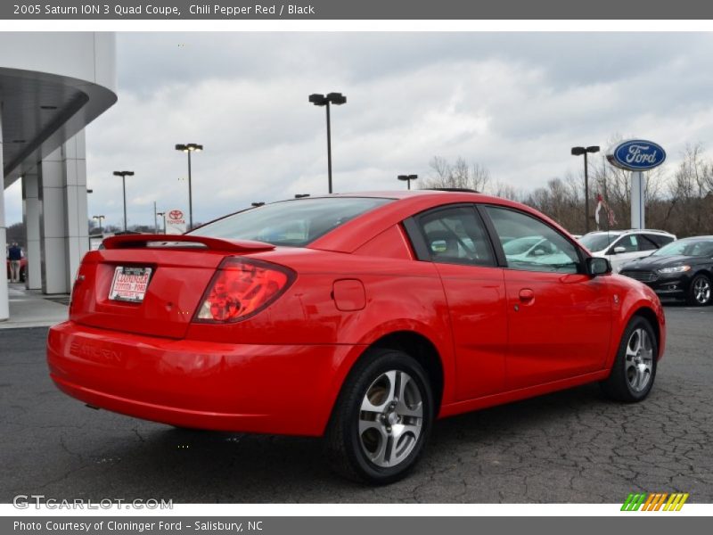 Chili Pepper Red / Black 2005 Saturn ION 3 Quad Coupe