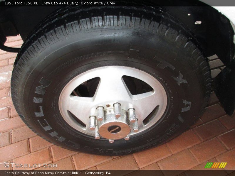 Oxford White / Grey 1995 Ford F350 XLT Crew Cab 4x4 Dually