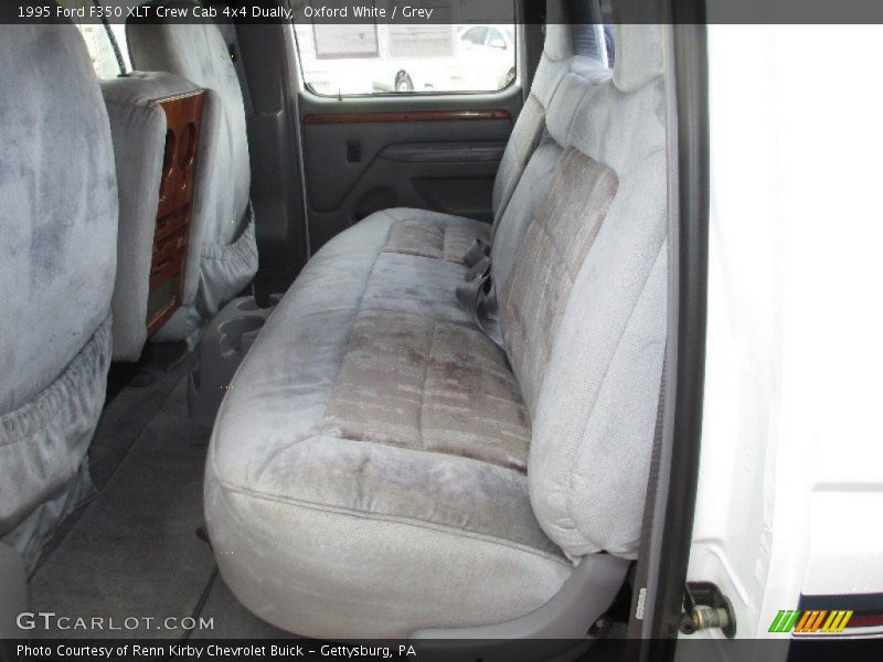 Oxford White / Grey 1995 Ford F350 XLT Crew Cab 4x4 Dually