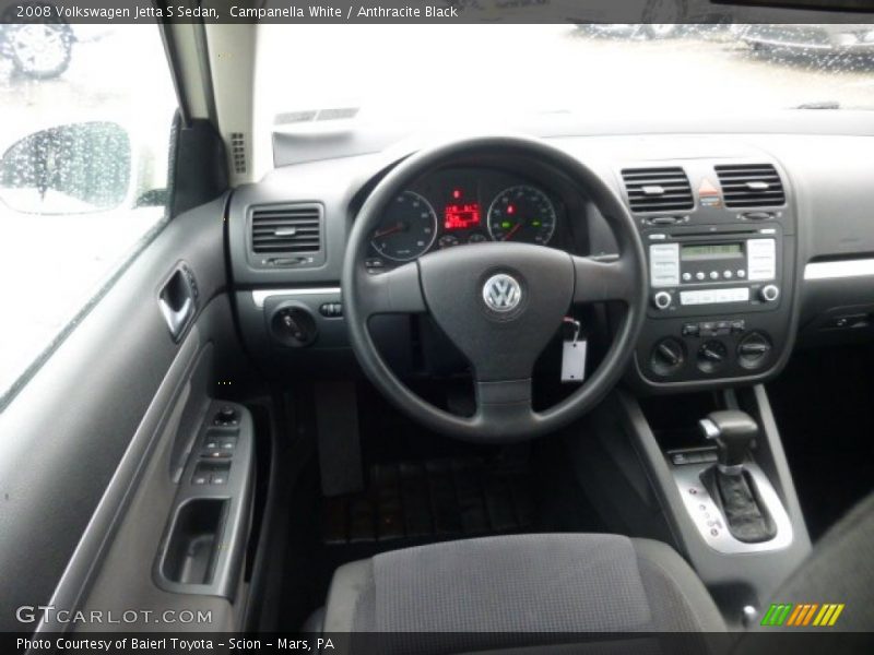 Campanella White / Anthracite Black 2008 Volkswagen Jetta S Sedan