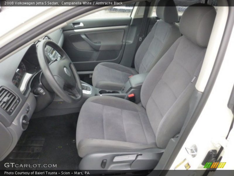 Campanella White / Anthracite Black 2008 Volkswagen Jetta S Sedan