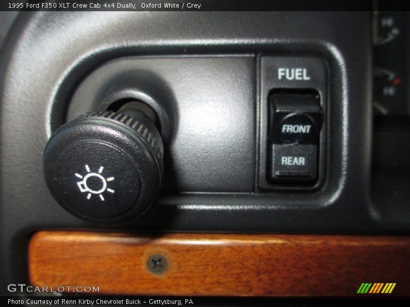 Oxford White / Grey 1995 Ford F350 XLT Crew Cab 4x4 Dually