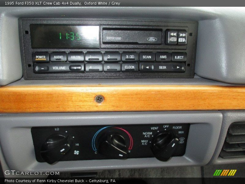 Oxford White / Grey 1995 Ford F350 XLT Crew Cab 4x4 Dually